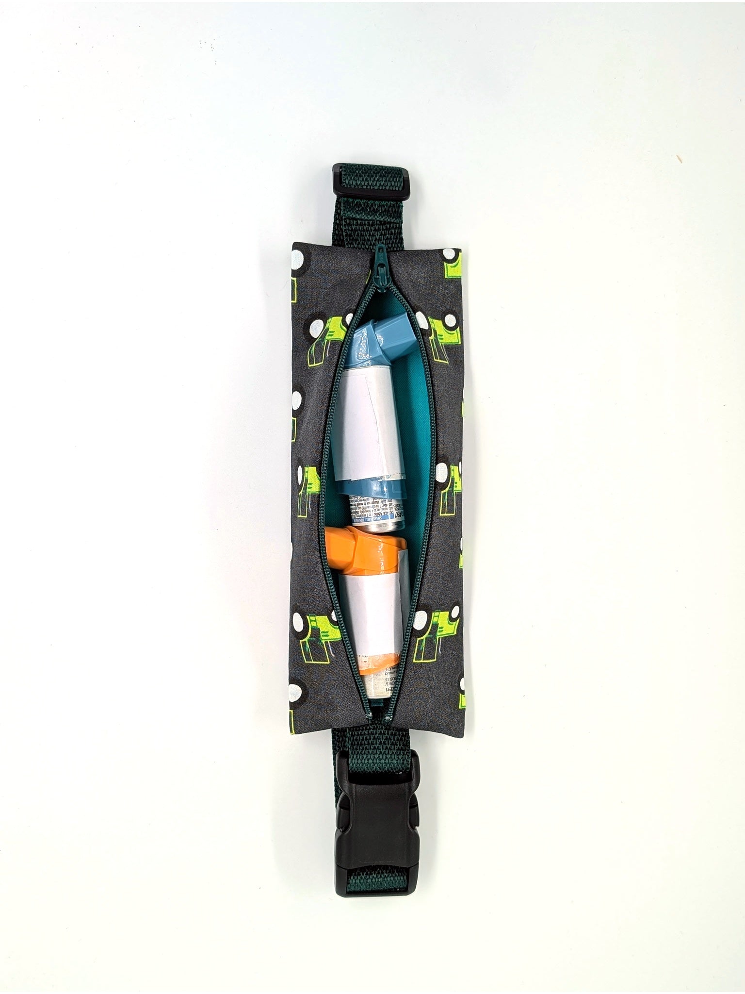 Epicute Groundbreaker - EpiPen Pouch - Open With Inhalers